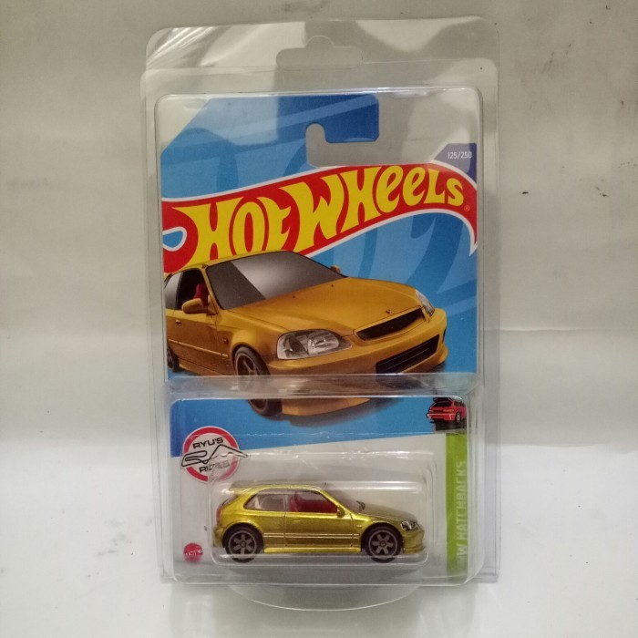 Hot wheels Super Treasure Hunt 99 Honda Civic Type R EK9 Gold THS 2022