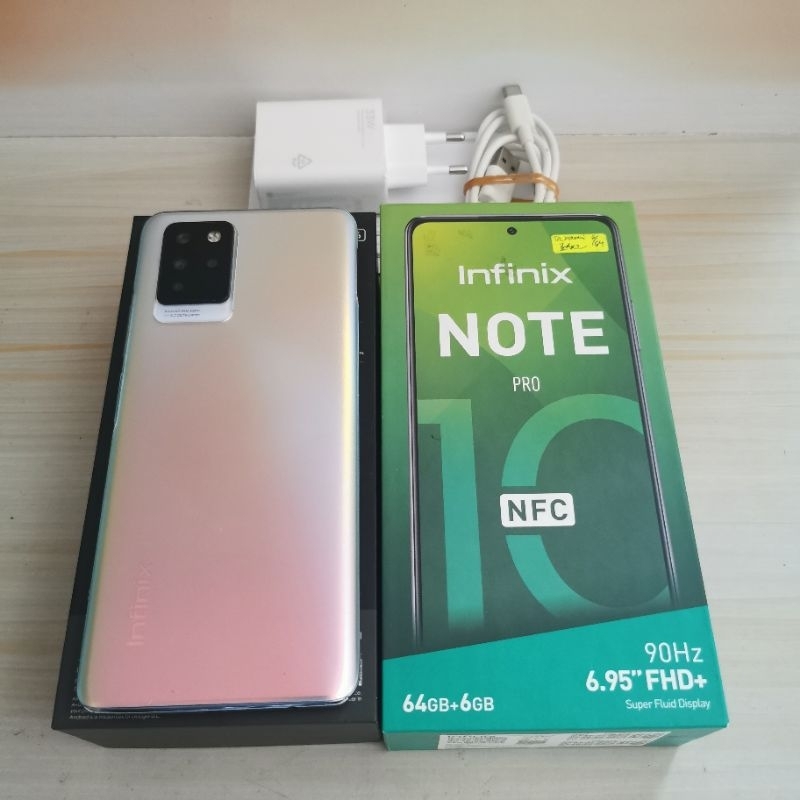 Infinix Note 10 Pro NFC ram 6GB 64GB Bekas - Fullset Resmi - second