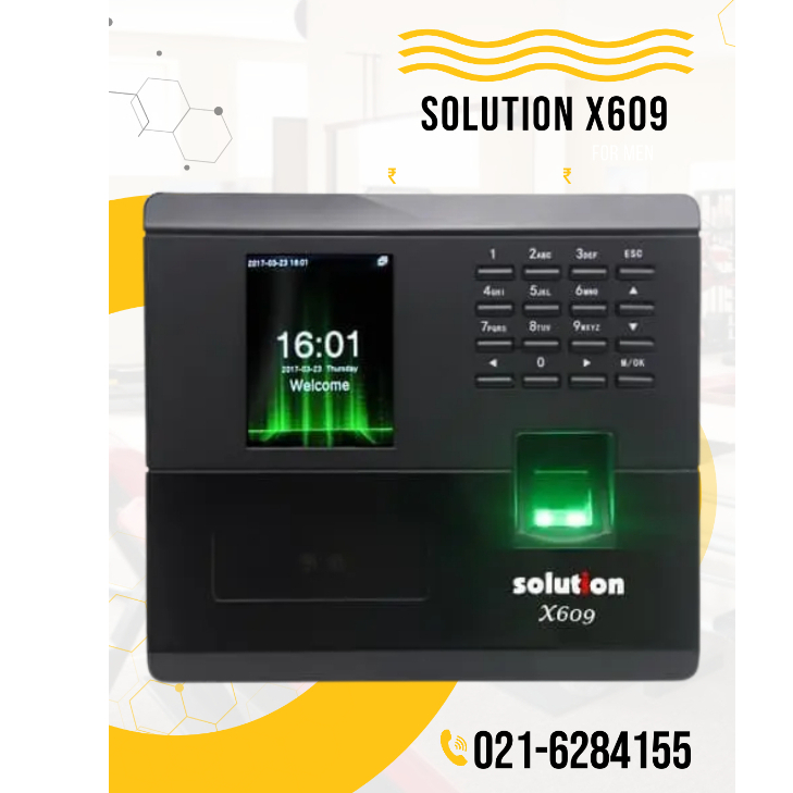 Mesin Absensi Wajah Solution X609 Fingerprint