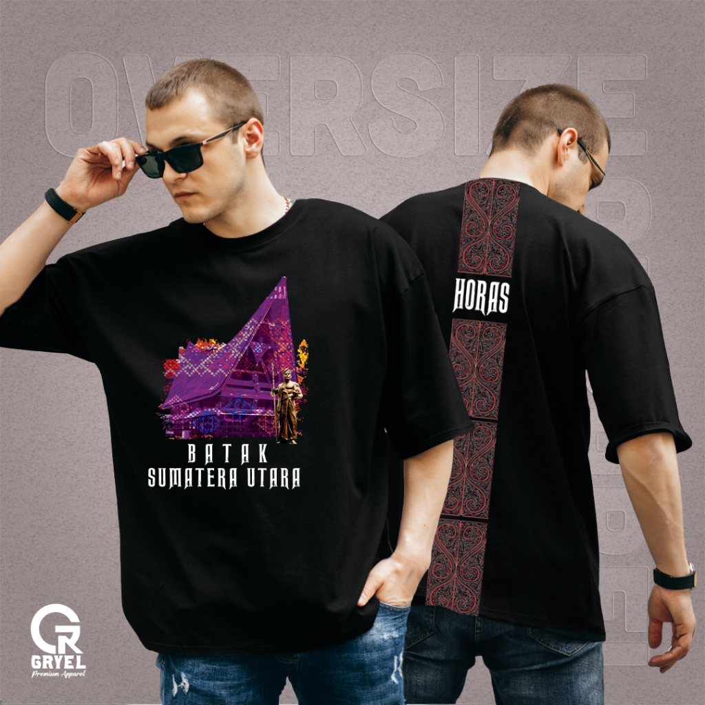 Kaos Pria Kaos Wanita Baju Distro T Shirt Oversize Batak Culture