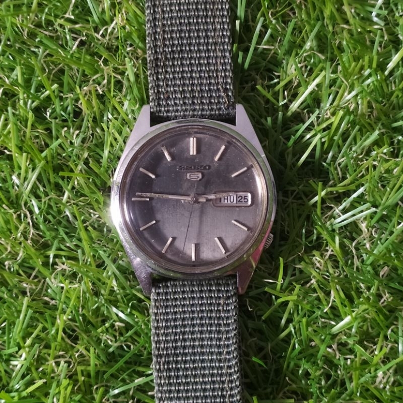 jam tangan pria vintage Seiko 5 6309-7150 automatic