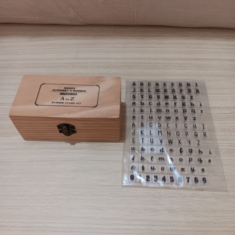 

[New] Bundle Set Stempel Huruf Alfabet Stamp with Ink dan Transparant Silicone Stamp
