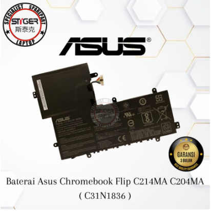 Baterai Battery Laptop Asus Chromebook Flip c214ma c204ma (C31N1836)