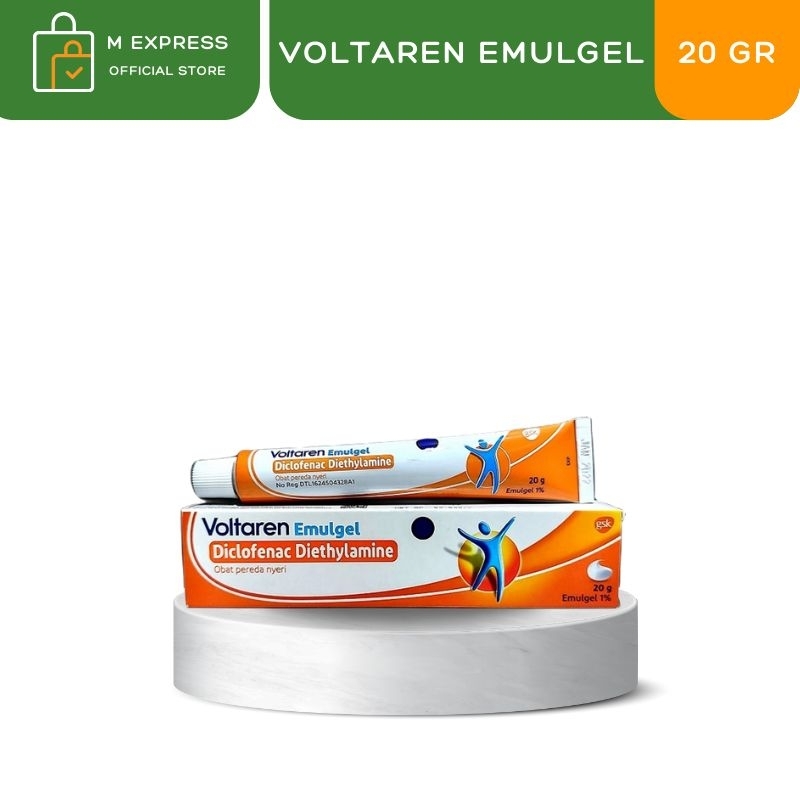 [M EXPRESS] VOLTAREN EMULGEL 20gr - Salep Anti Nyeri Otot / Keseleo Pegal Linu