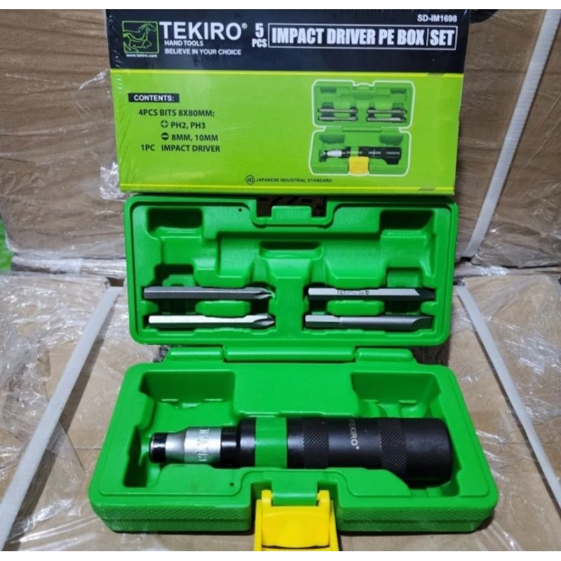 Obeng ketok Tekiro 5pcs / Tekiro Obeng ketok 5pcs