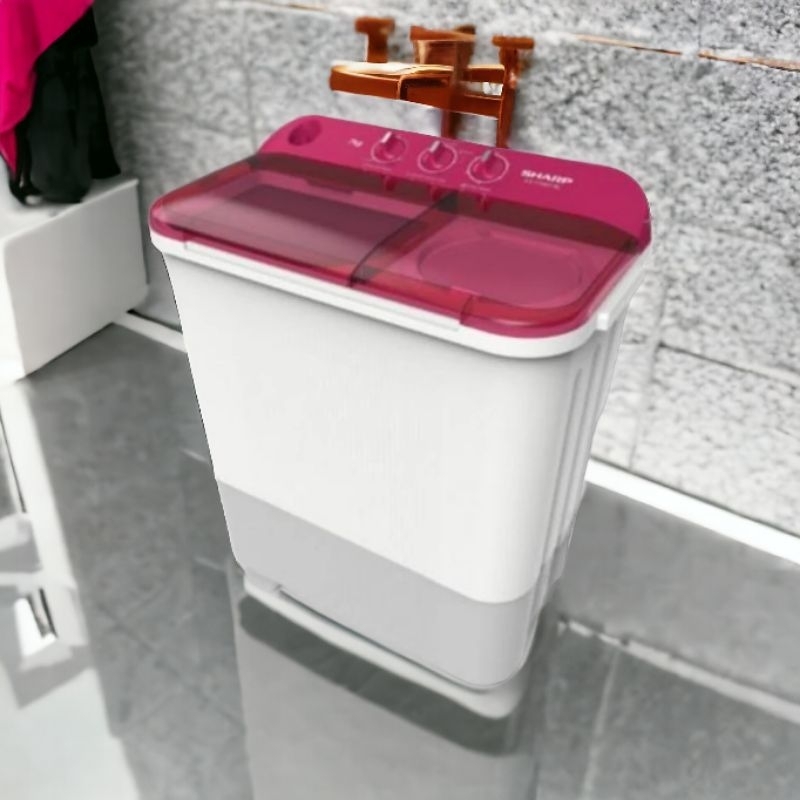 Mesin Cuci Sharp ES T75NT / EST75NT Mesin Cuci 2 Tabung 7Kg