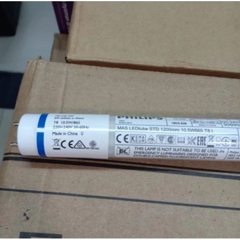 Lampu TL  Philips master Led tube 10,5w/865, 1200mm