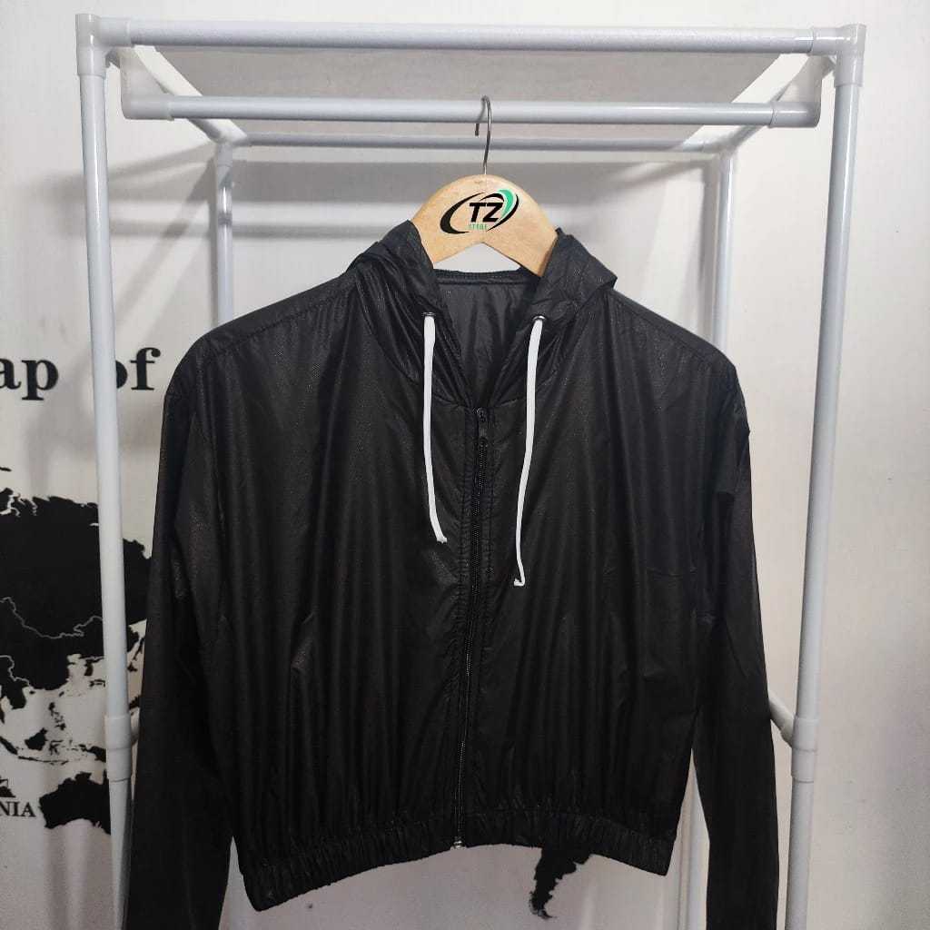 PROMO JAKET CROP WANITA PARASUT