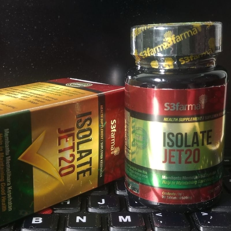 ISOLATE JET20 SUPLEMEN KESEHATAN ISOLATE CURCUMA MULTIVITAMIN