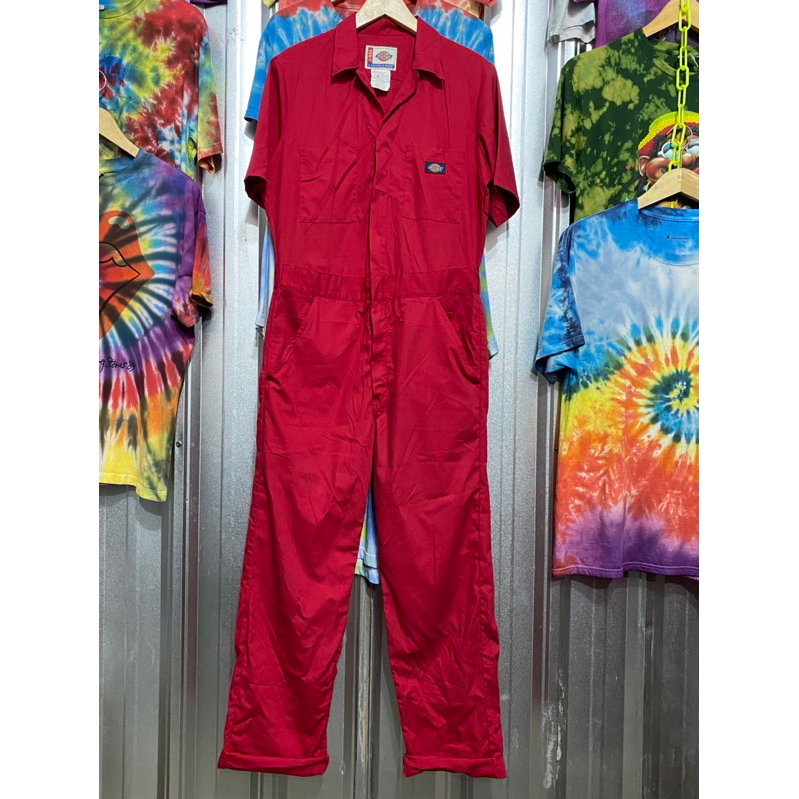 coverall dickies red