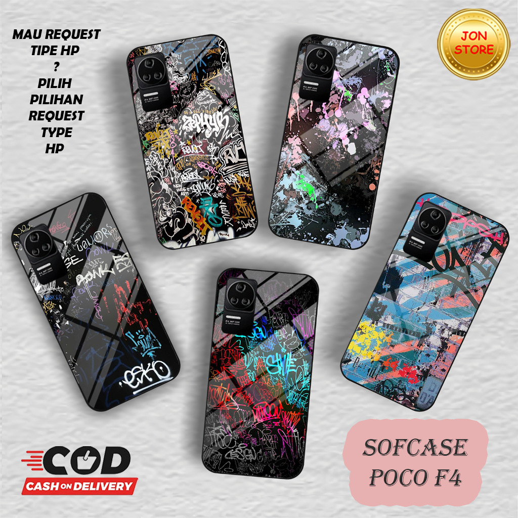 (QR 8) Sofcase Glossy -Case-Silikon CASING XIAOMI POCO F4 OPPO RENO 8T 4G 5G OPPO A57 2022 A77S OPO 