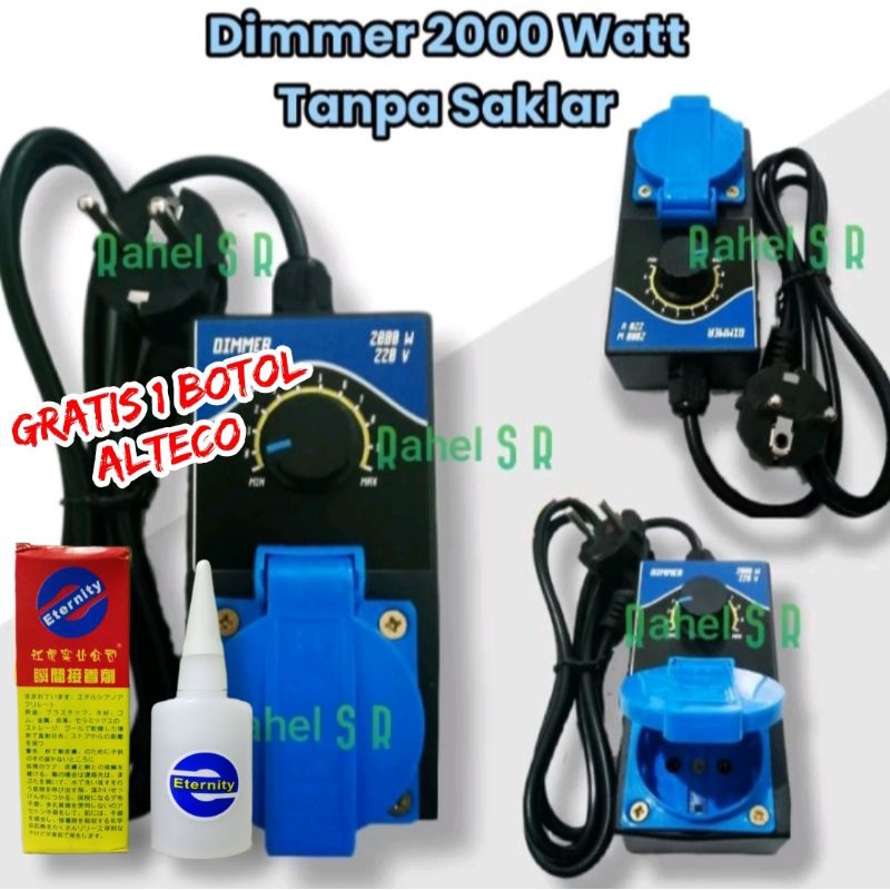 DIMMER 2000 WATT || Pengatur Kecepatan Mesin Gerinda || Stop Kontak Dimmer