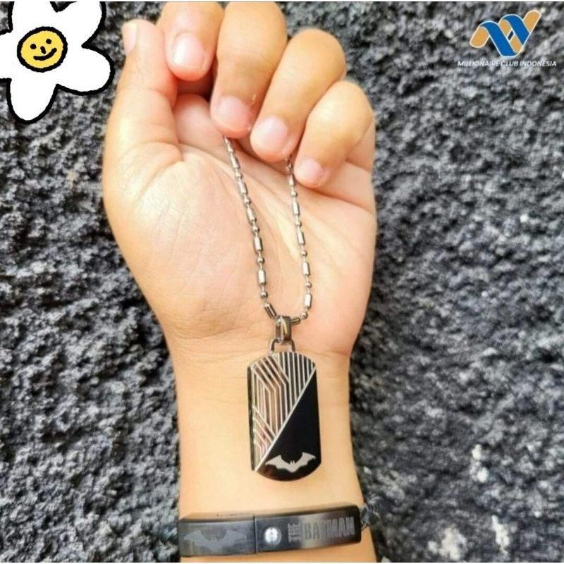 Satu Set Kalung Gelang Batman MCI segel Promo