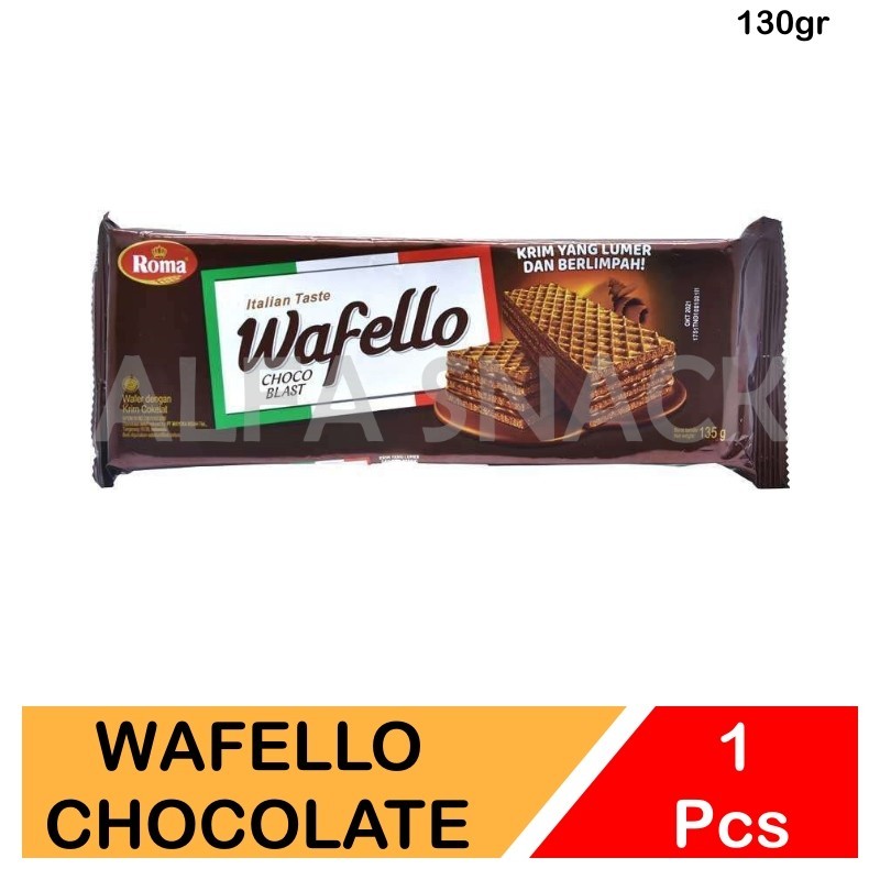 

Wafer Wafello Choco Blast dan Butter Caramel Kemasan 114 Gram / Cokelat - Karamel