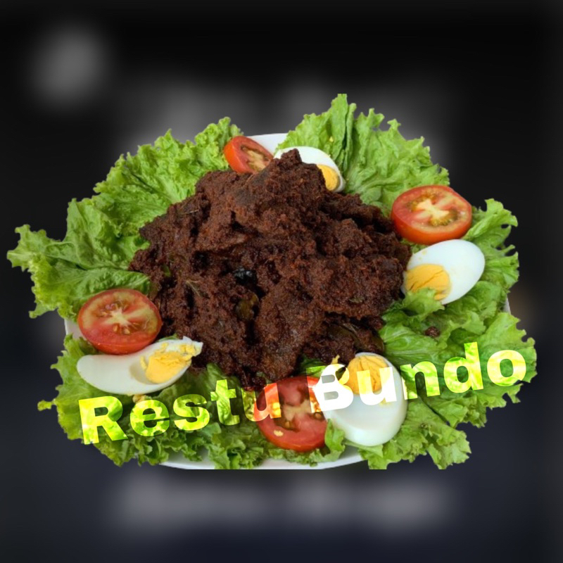 

Rendang Daging Asli Padang 500gr-Restu Bundo