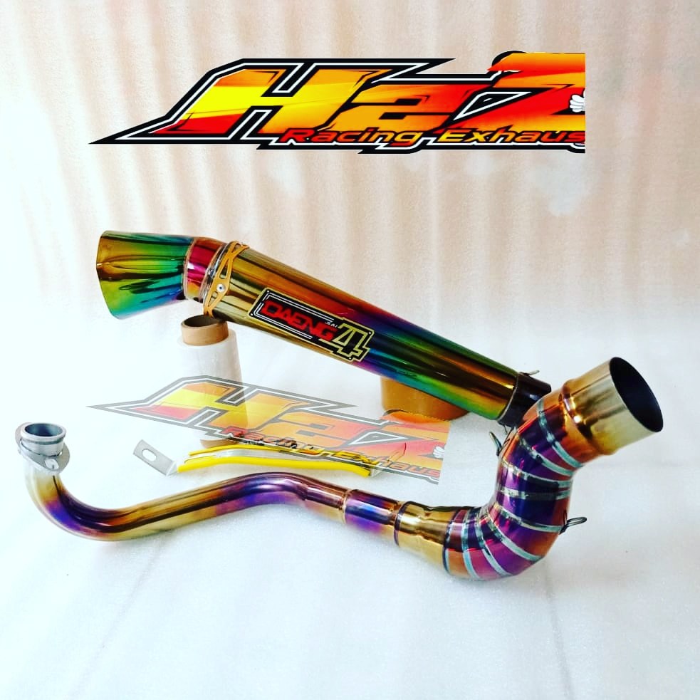 KNALPOT RACING DAENG4 CORONG DIAMOND MX KING SATRIA FU/FI MX OLD/NEW VIXION SONIC CB NEW CBR R15