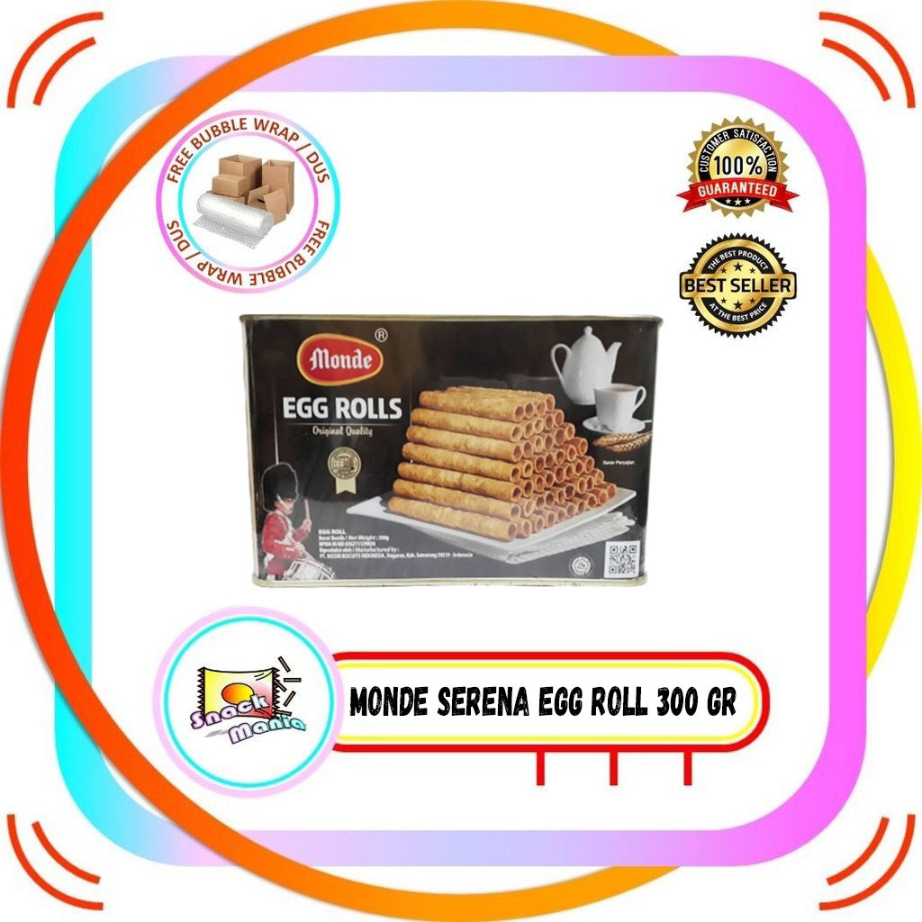 

Monde Serena Biskuit Egg Roll 300 gram Snacks