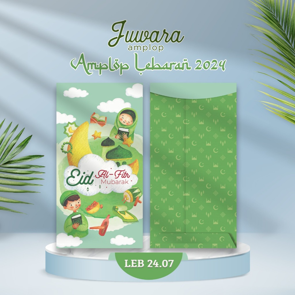 

Amplop Lebaran Juwara Kode 24.07 Murah Isi 20 pcs / Muat selembaran Uang