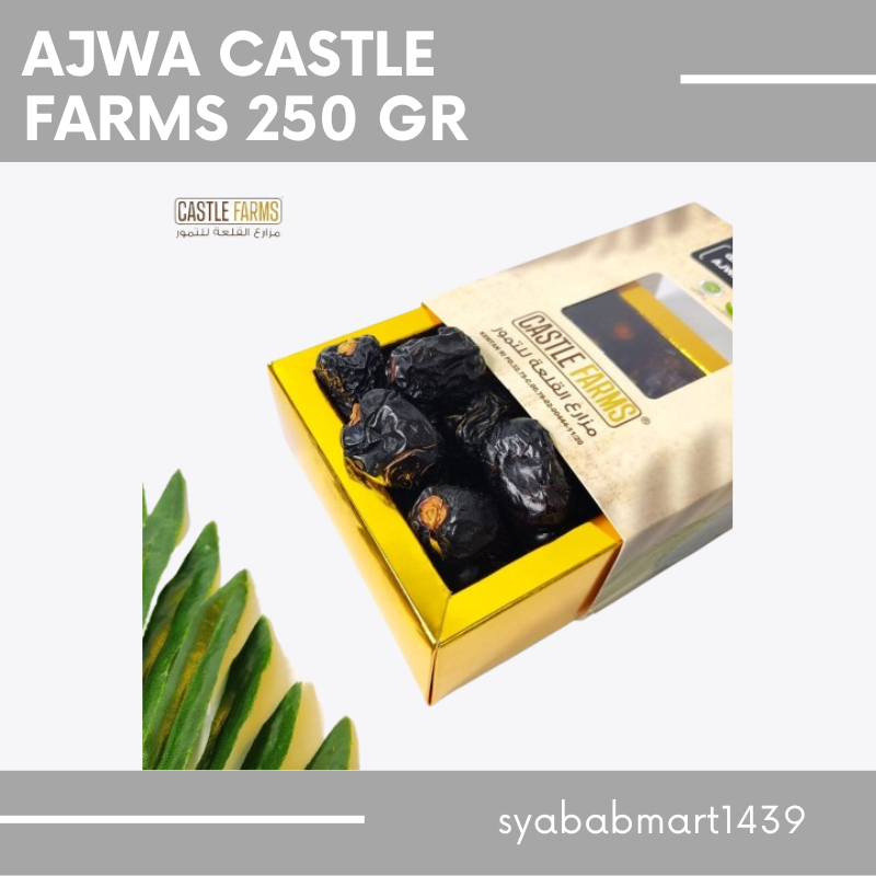 

[ SM ] Kurma Ajwa Castle Farm 250 Gram Premium Organic / Kurma Ajwa Organik / Oleh oleh Haji Dan Umroh