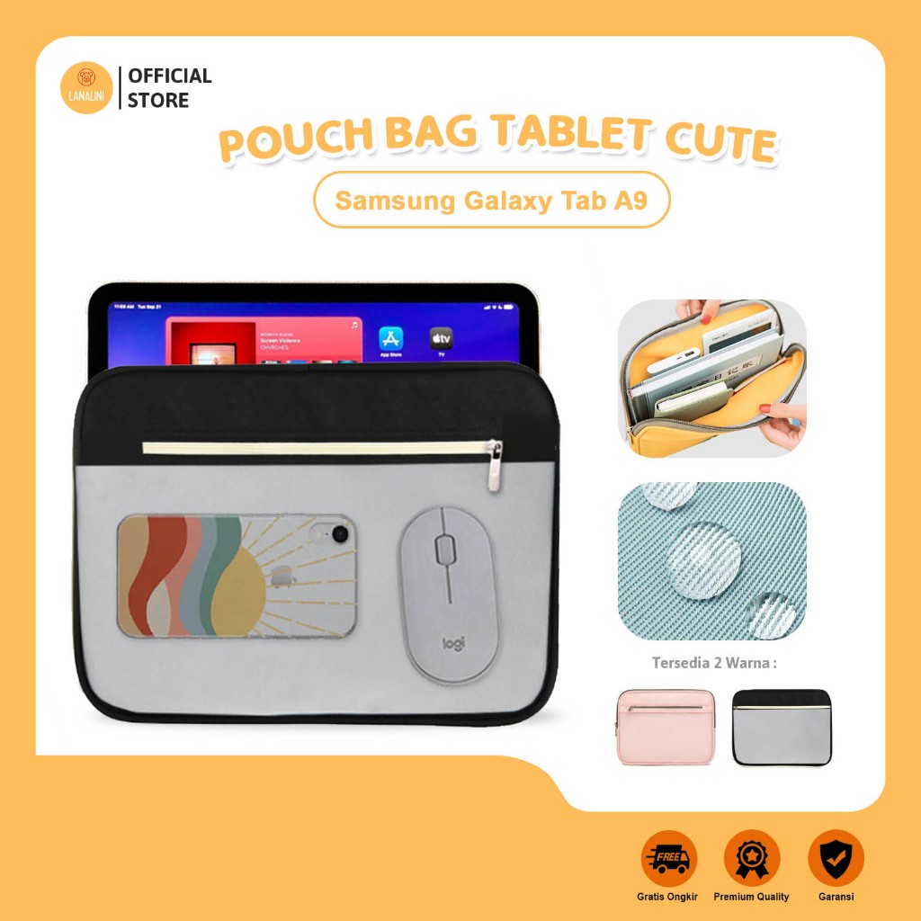 Tablet Samsung Galaxy A9 8.7 8,7" / Tab A9+ A9 Plus + 11 inch 2023 Sleeve Tas Softcase Polos Multifu