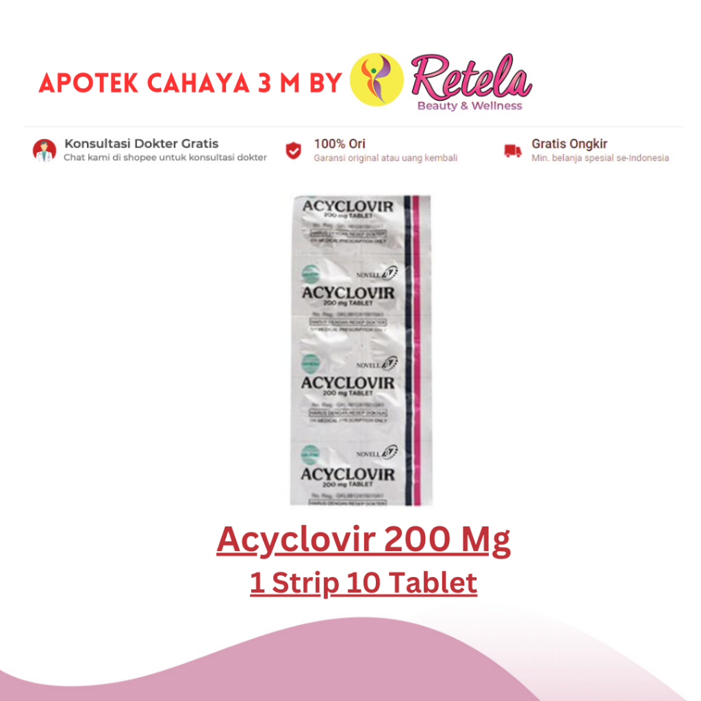 Acyclovir 200 mg 10 Tablet