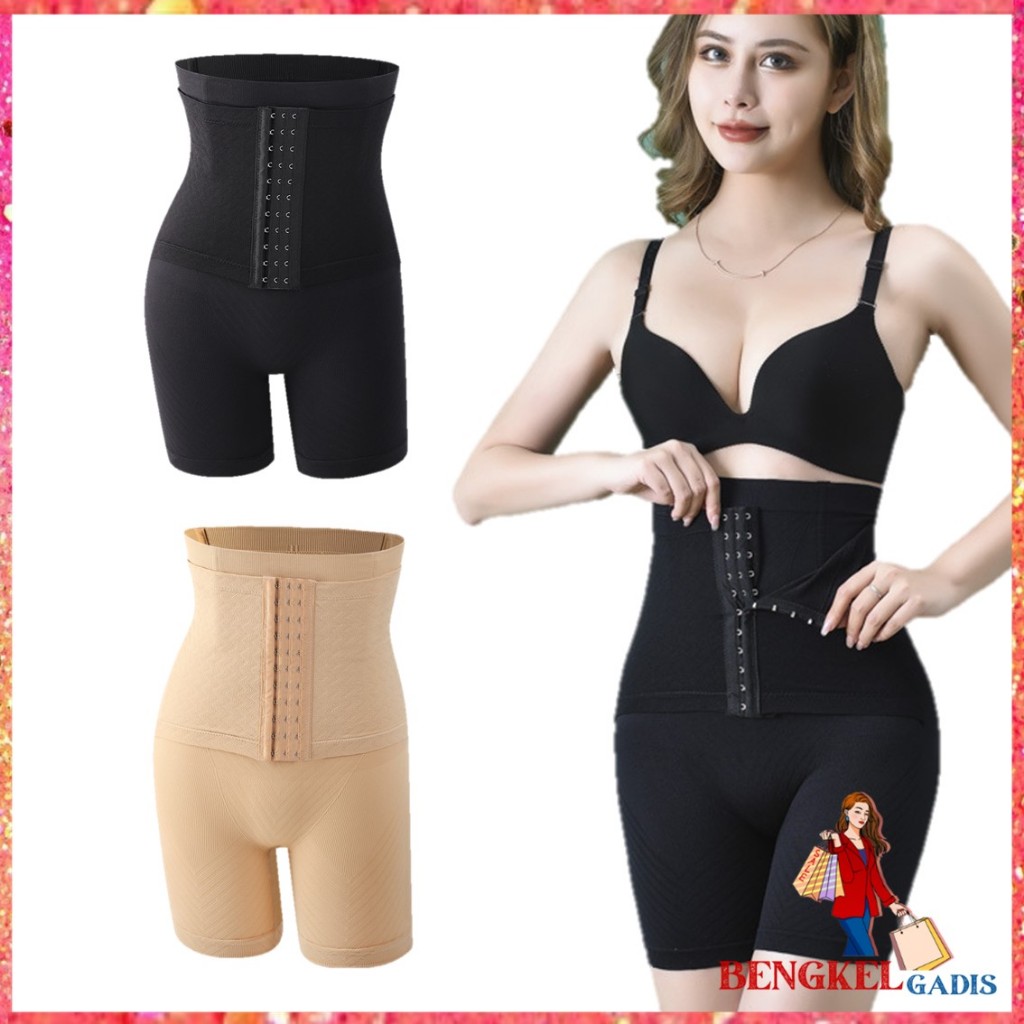 BG Korset Pengecil Perut 3 Kait Model Celana Pendek 6960 Highwaist Slim Pelangsing Perut dan Paha Ko