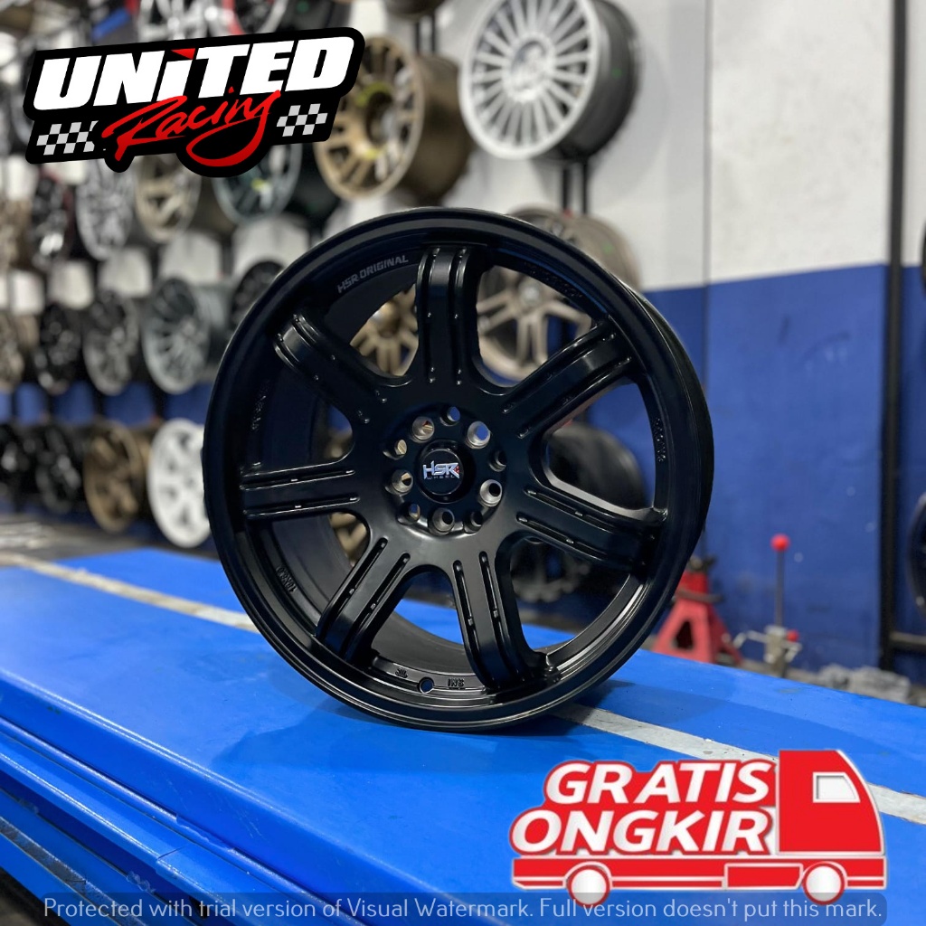 VELG HSR SIAK RING 16 UNTUK MOBIL NEW AVANZA TERIOS SELTOS NEW LIVINA R16 PELEK BLACK