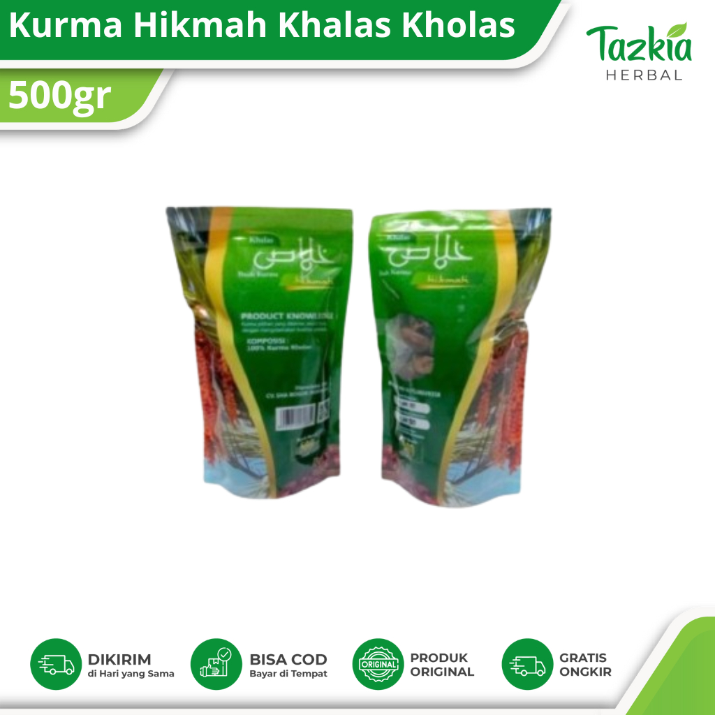 

Kholas Hikmah - Kurma Hikmah Khalas Kholas 500gr Original