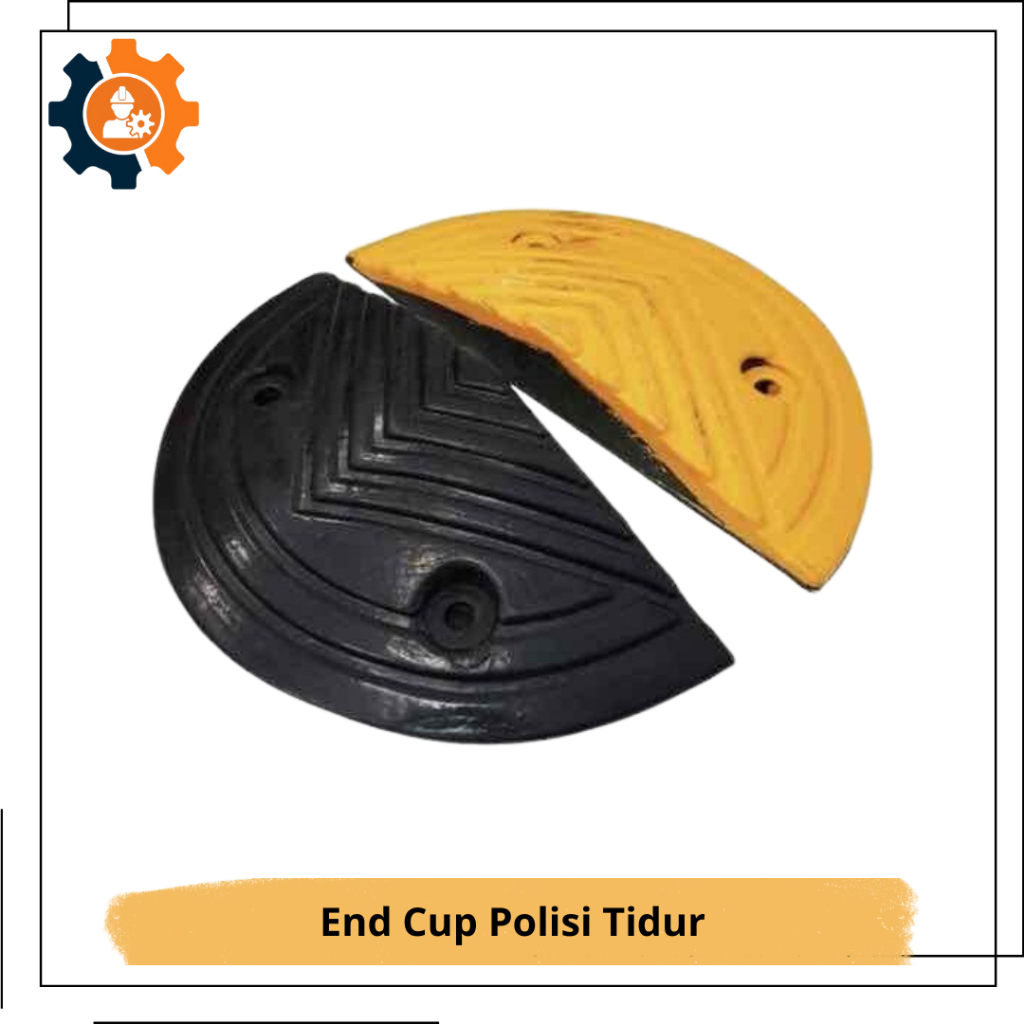 End Cup Speed Bump 5cm Dan 7cm - Tutup Polisi Tidur - Endcup Speedbump -  Ujung Polisi Tidur Karet 3