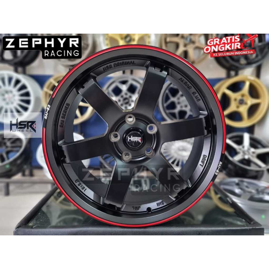 velg racing HSR r18 rai s3 untuk innova,terios,zenix dll merk HSR wheel