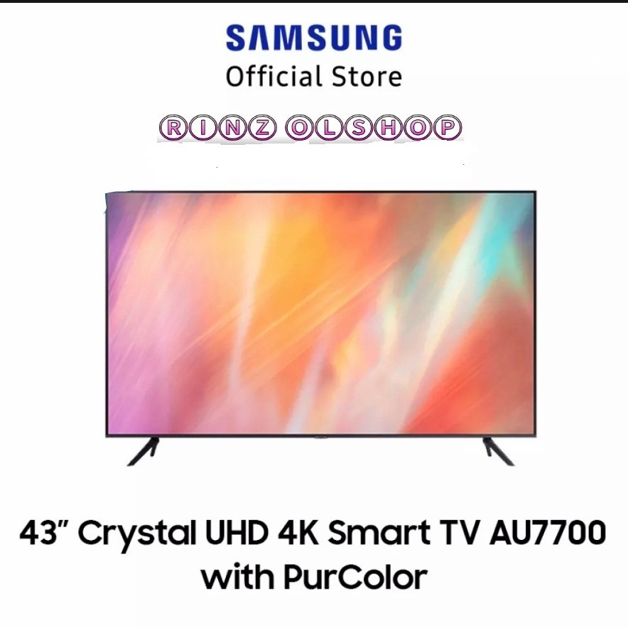 SAMSUNG LED Smart TV 43 Inch 43AU7700 Crystal UHD4K UA43AU7700 /AU7700