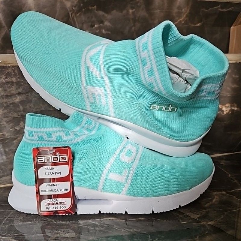 ando sepatu sneakers ukuran 40