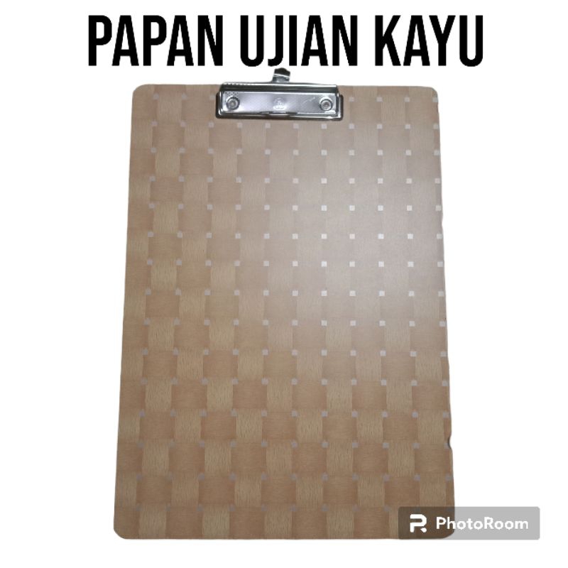 

PAPAN UJIAN KAYU / Clipboar papan jalan kayu
