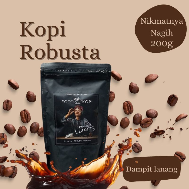 

Kopi Robusta Dampit Lanang 200g