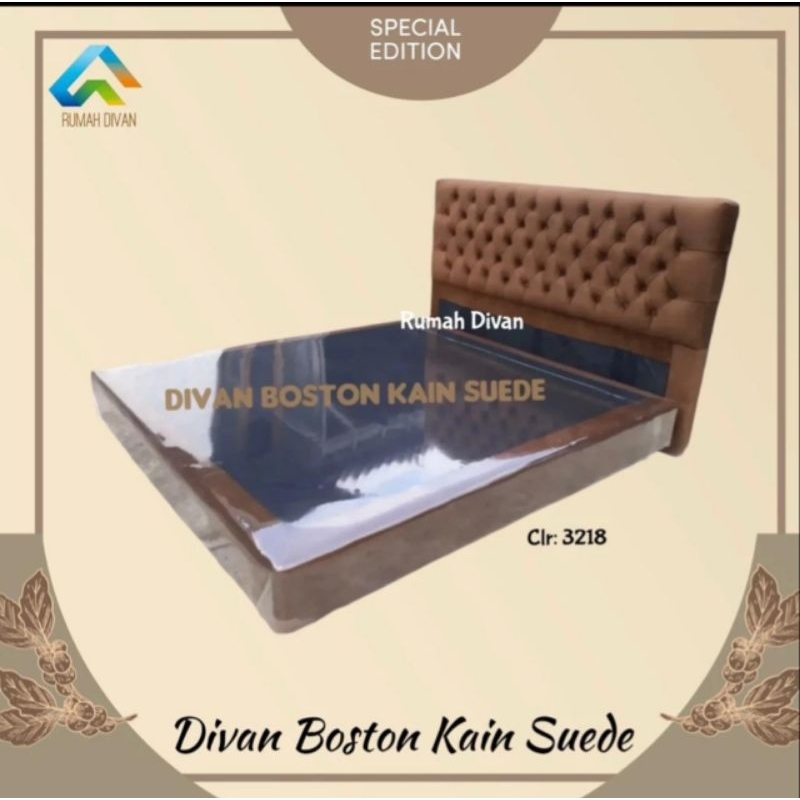 SET Divan Sandaran Mewah 180x200cm Tinggi sandaran 160cm