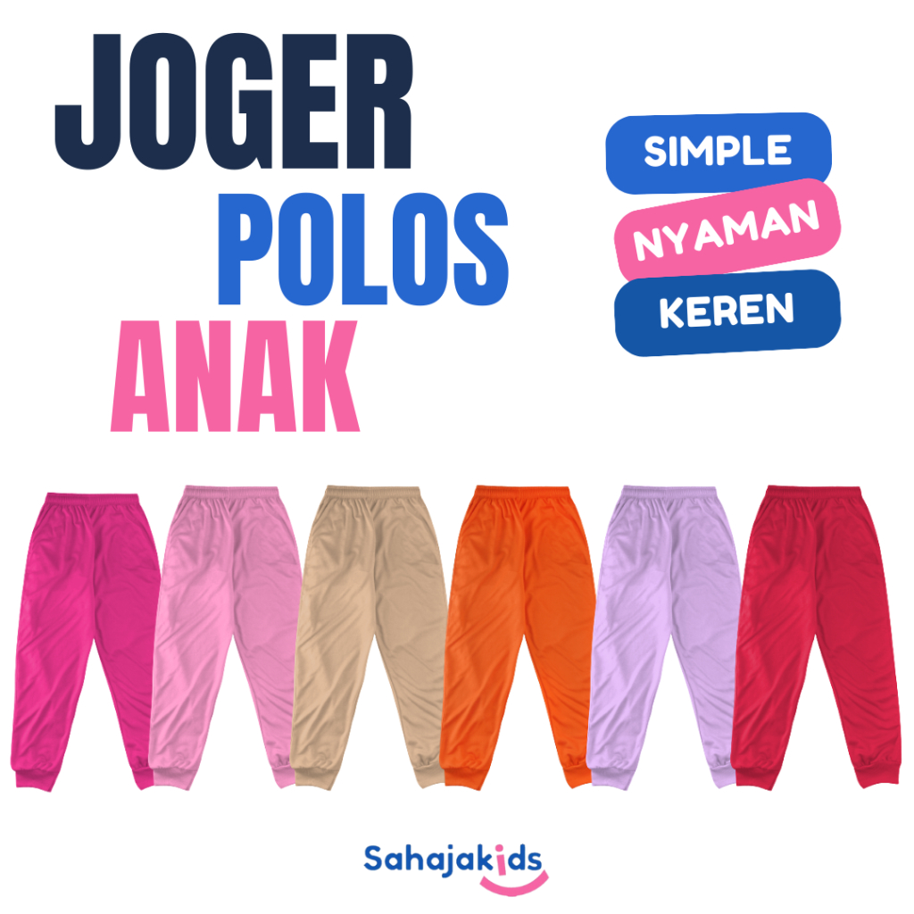 Celana Training Anak Perempuan Celana Joger Anak Jogger Harian Anak SD SMP