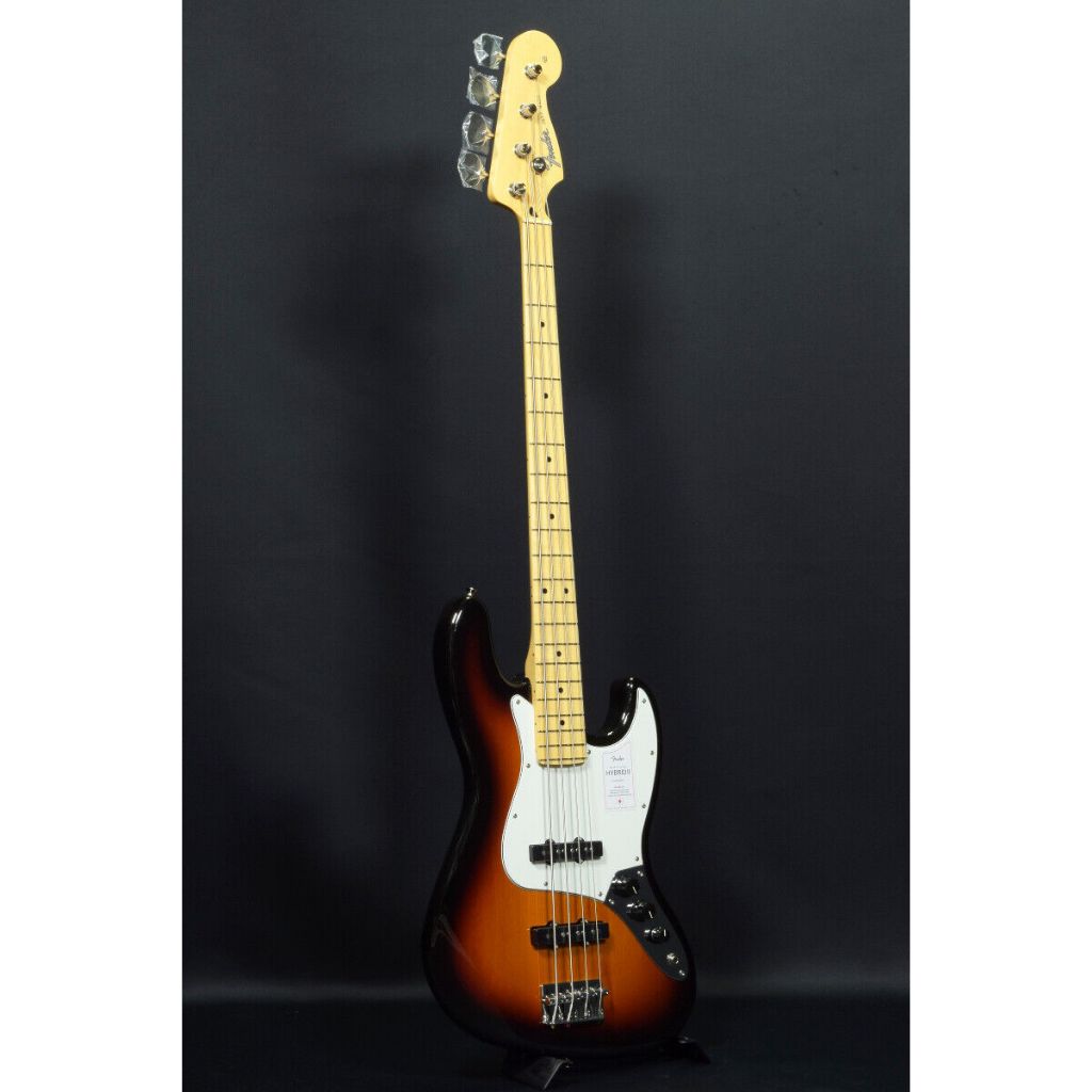 Fender ORIGINAL Japan Hybrid II Jazz Bass Guitar Maple 3 Color Sunburst JazzBass Jepang