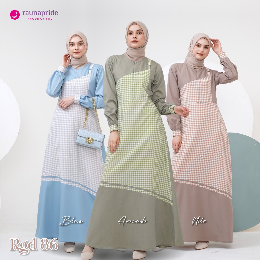 RGD 86 AVOCADO, BLUE, MILO DAILY WEAR, DAILY DRESS, CASUAL WEAR, GAMIS HARIAN, GAMIS KASUAL, GAMIS P