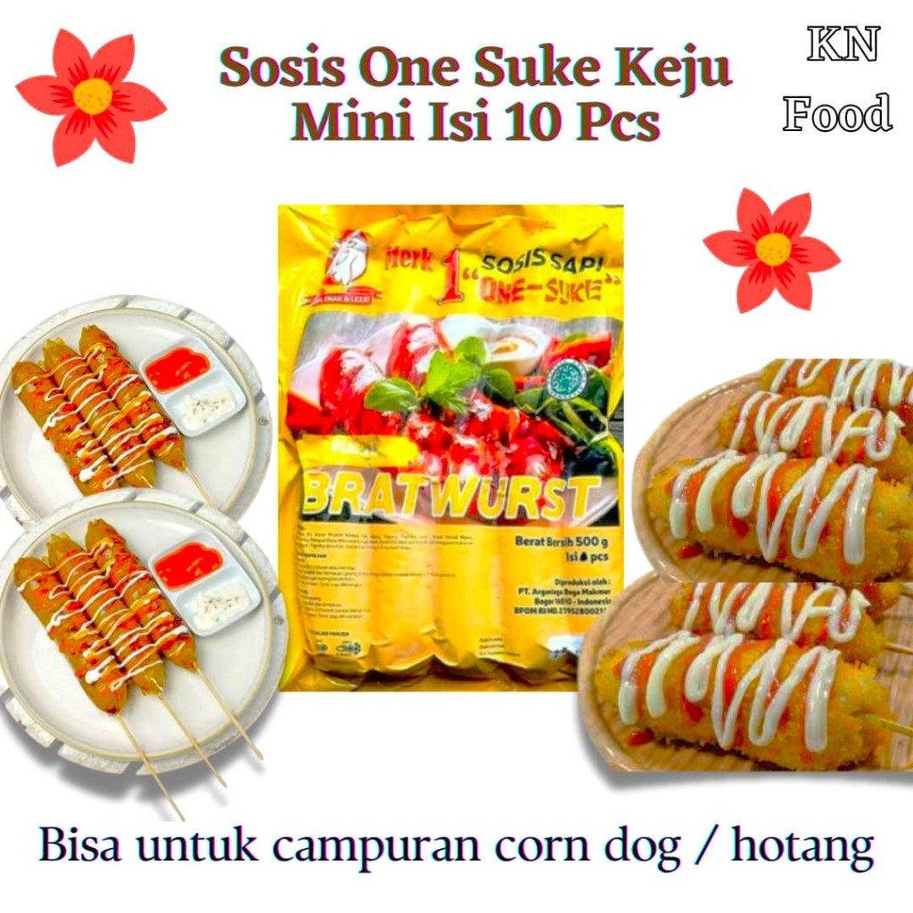 

Sosis One Suke Bratwurst Cheese Isi 10 -Sosis MINI KejU