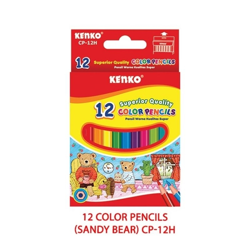 

Kenko Pensil Warna Pendek CP-12H Sandy Bear