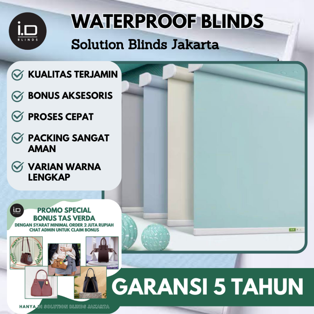 Roller Blind Outdoor Sun Screen Tirai Blind Gorden Roller Blind Elegan