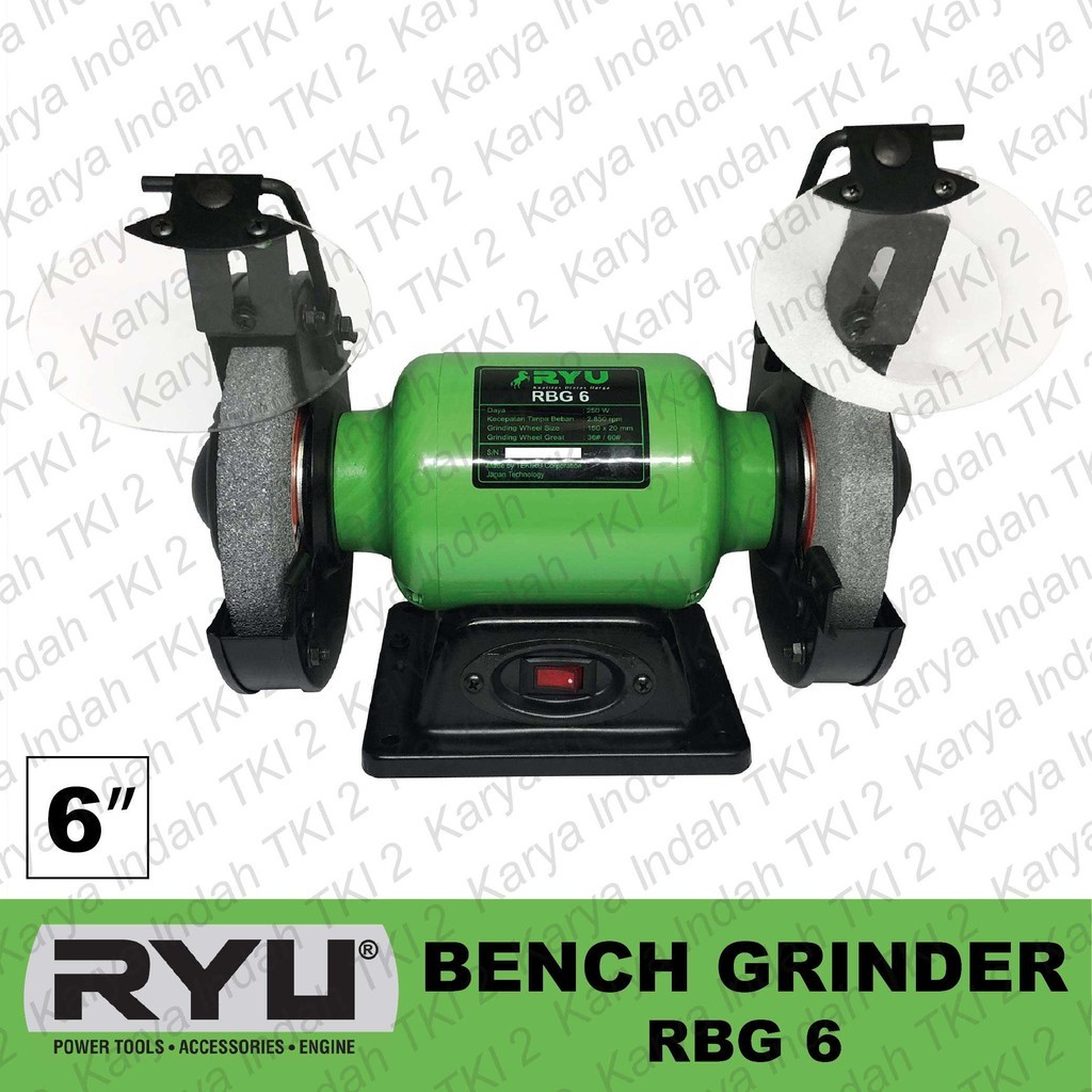 Mesin Gerinda Duduk RYU RBG 6 - Bench Grinder