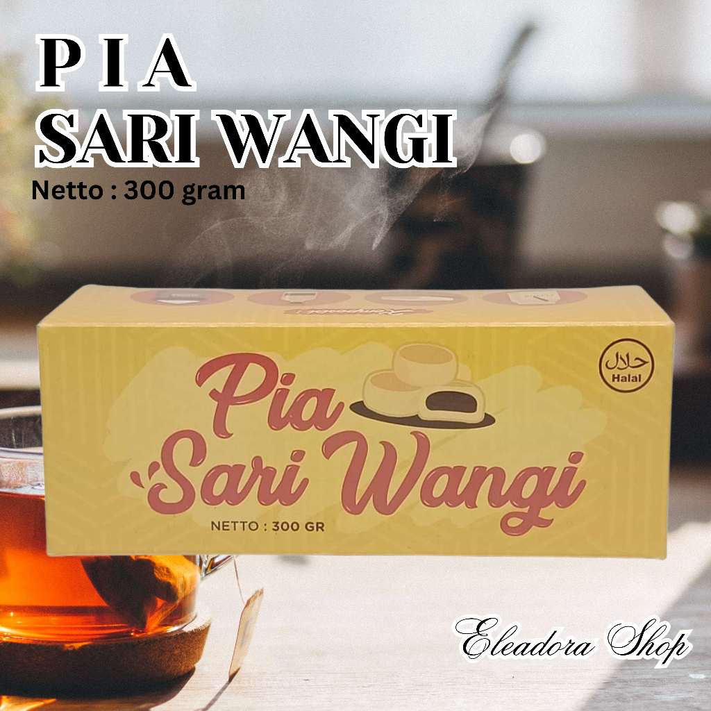 

Kue Pia Merk Sari Wangi Khas Banjarmasin - Varian Rasa Coklat / Keju