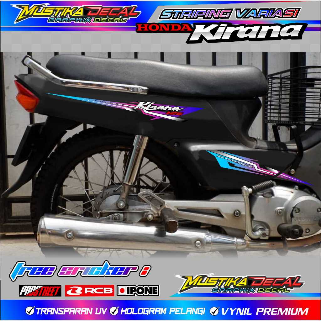 STRIPING VARIASI MOTOR HONDA KIRANA 125 / STICKER LIST VARIASI MOTOR KIRANA 125