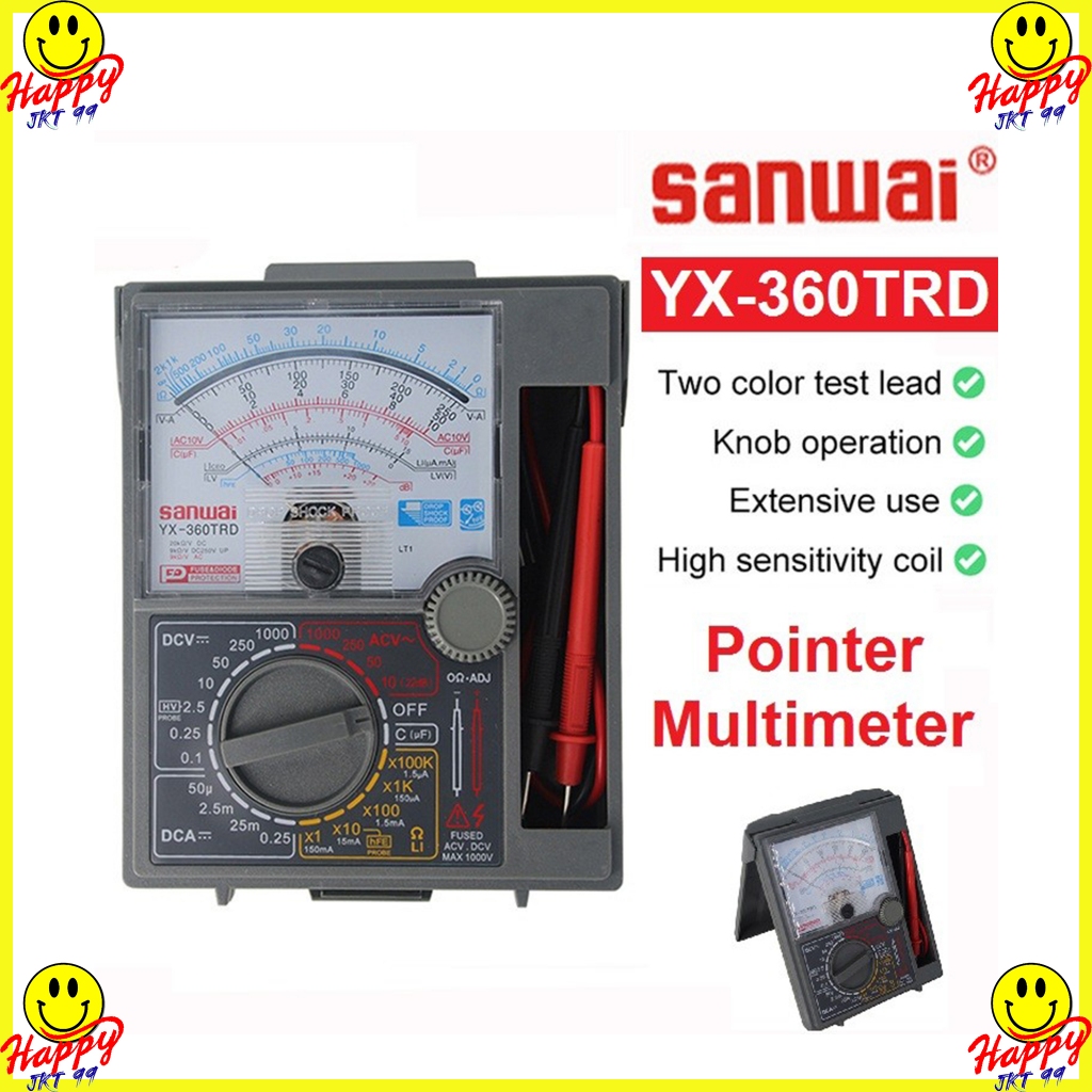 SANWAI YX-360TRD AVOMETER YX360 YX 360 TRD MULTIMETER MANUAL MULTITESTER ANALOG