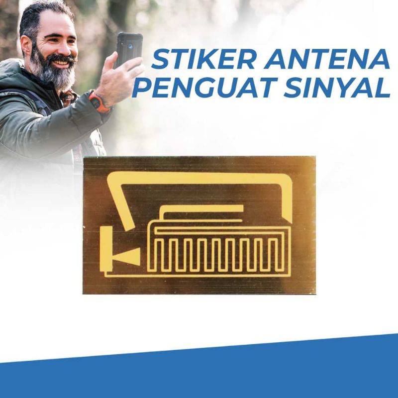 AOLOKOM Stiker Antena Penguat Jaringan HP Booster Sinyal Smartphone 4G 5G
