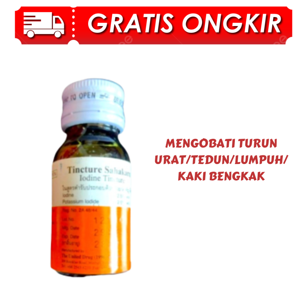 YODINE IODINE TINCTURE - obat turun urat lumpuh