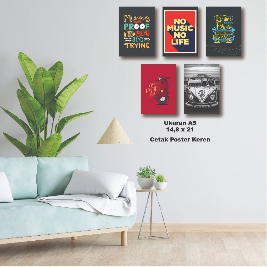 Cetak Poster Foto Murah Ukuran A5