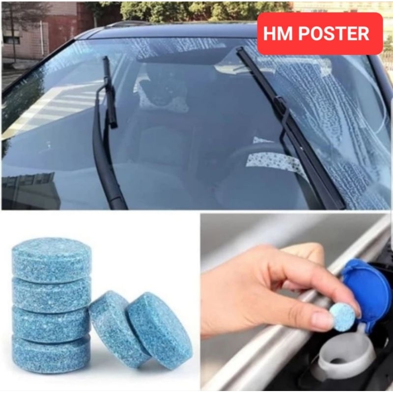Tablet Sabun Pembersih Wiper Kaca Mobil Cleaner Obat