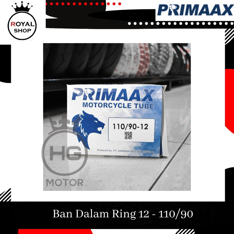 Ban Dalam Primaax motor Honda Scoopy ukuran 110/90-12